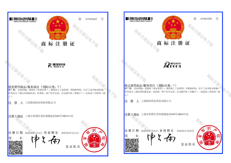 商标注册证糖心VLOG官方RUCCA